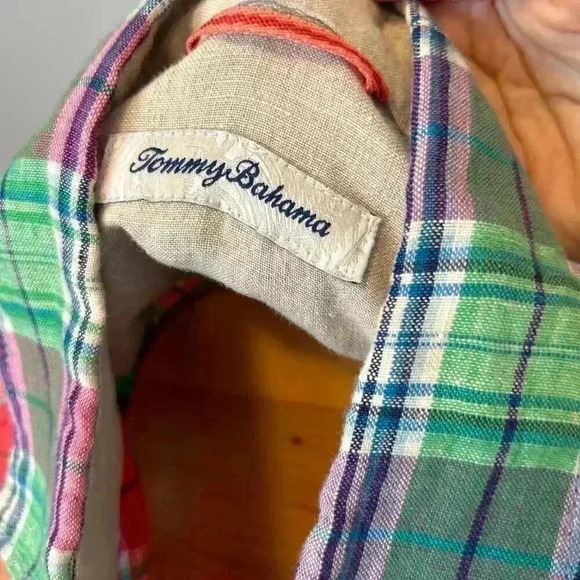 *Tommy Bahamas Madras Men’s Button-up Size S - Picture 4 of 7